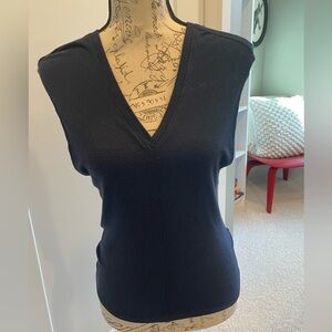 Athleta Navy Sleeveless Knit Top